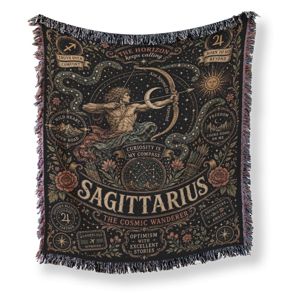 Sagittarius – The Cosmic Wanderer Zodiac Blanket