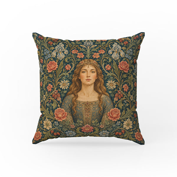 The Lady of the Flowering Vale – Medieval Floral Pillow