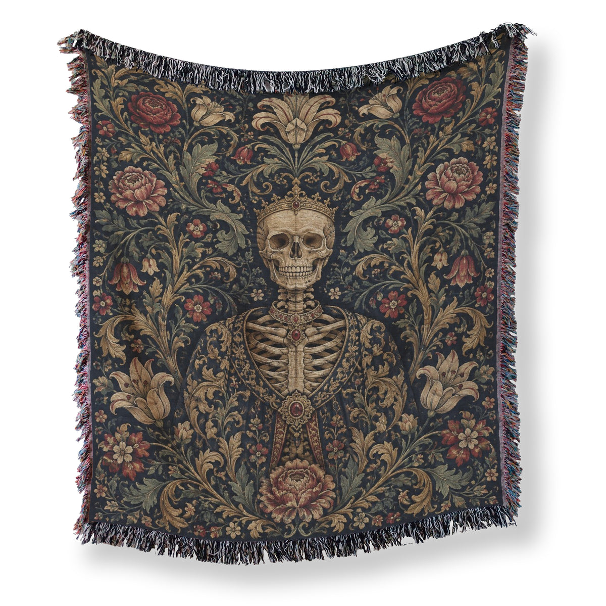 The Crowned Skeleton Court Blanket Main image