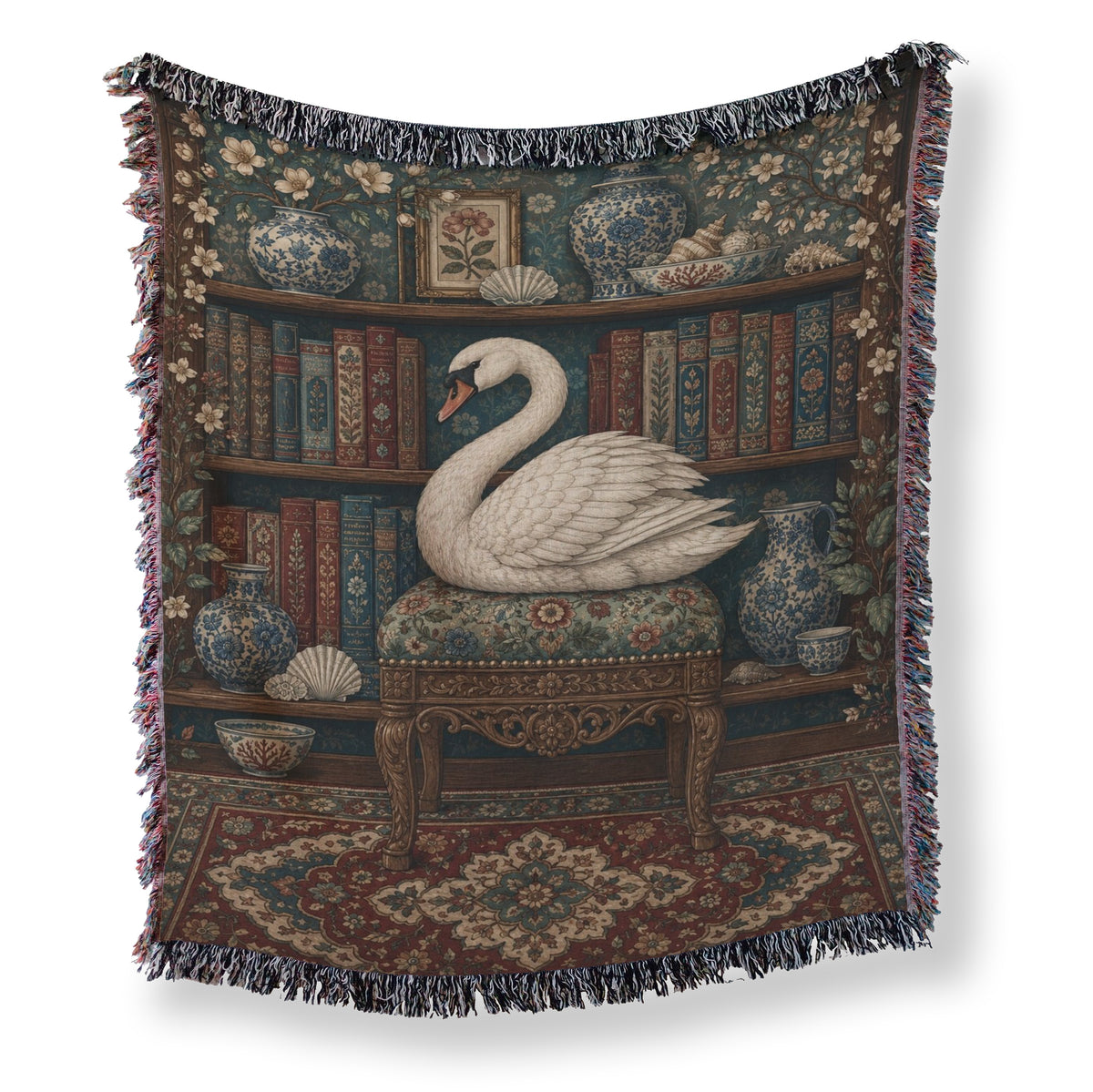 The Swan's Library Vintage Blanket Main image