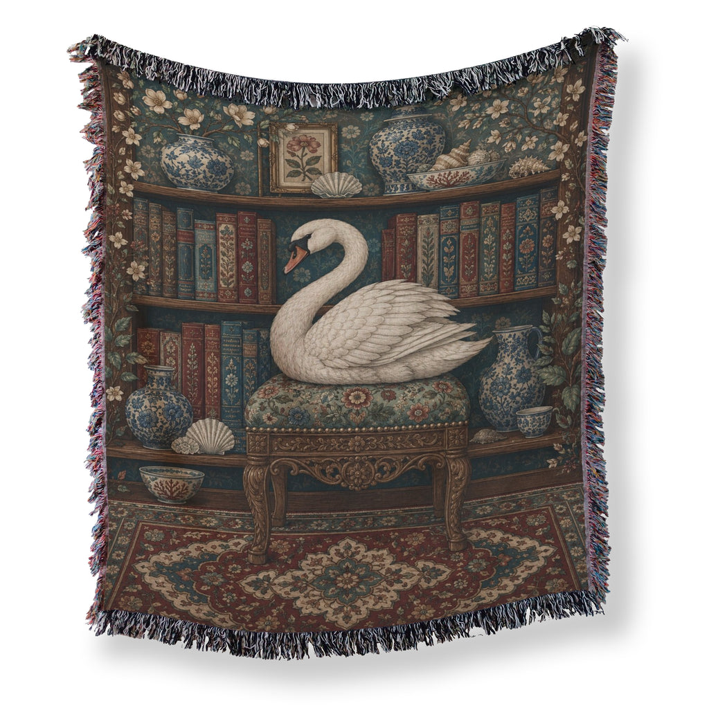 The Swan's Library Vintage Blanket