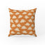 Stegosaurus Parade – Burnt Orange Dinosaur Pillow