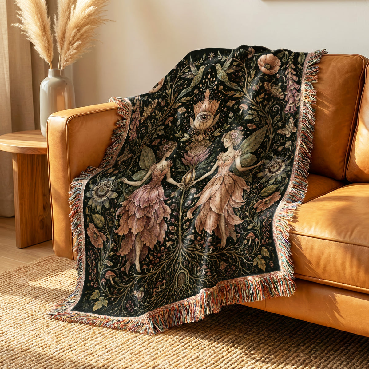 Enchanted Flower Twin Fairies Blanket