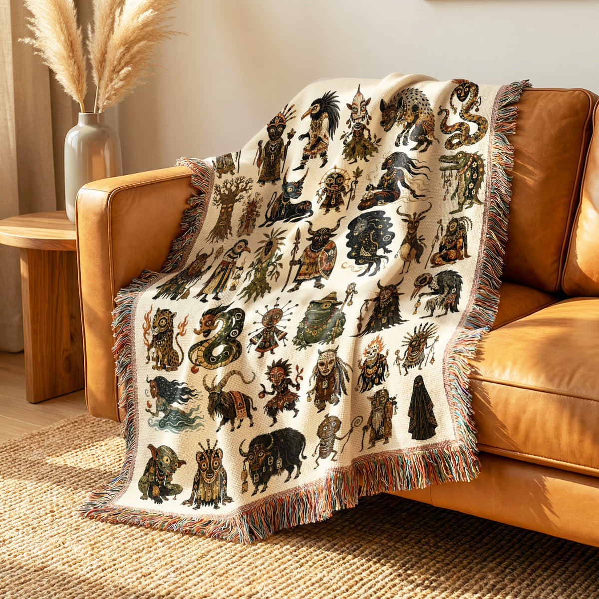 Occult Folklore Creatures Blanket
