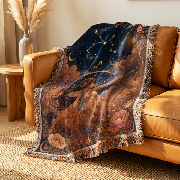 Sagittarius Celestial Archer Blanket