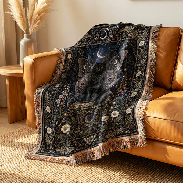 Midnight Fairy Cat Blanket