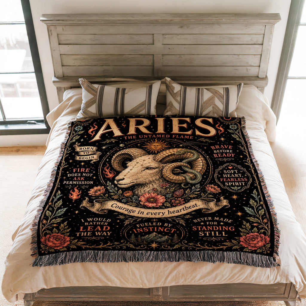 Aries – The Untamed Flame Zodiac Blanket