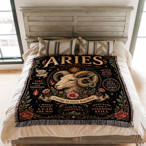 Aries – The Untamed Flame Zodiac Blanket