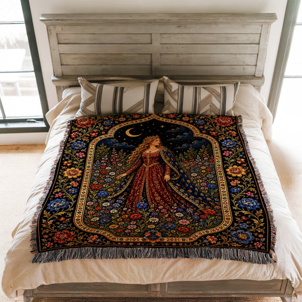 The Princess of the Midnight Garden Blanket