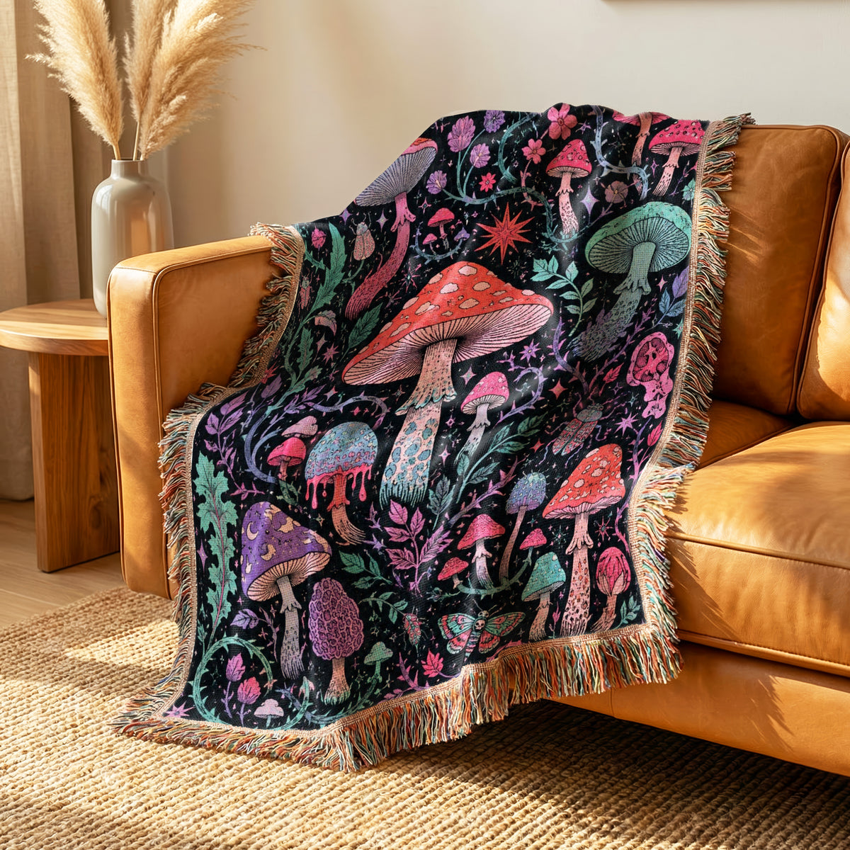 Electric Fairy Mushroom Blanket