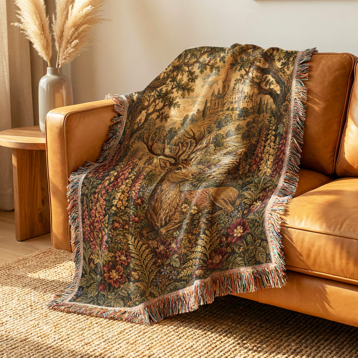 The Stag of the Foxglove Vale Blanket