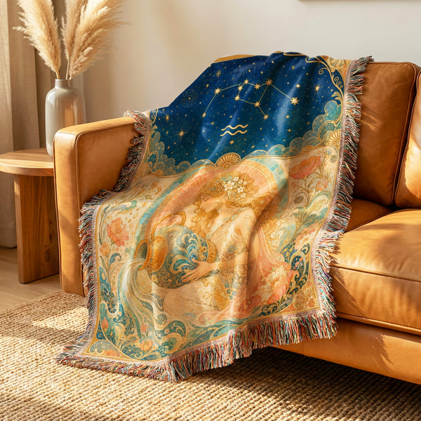 Aquarius Water Bearer Blanket