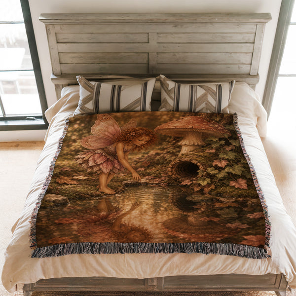 Woodland Mushroom Fairy Blanket