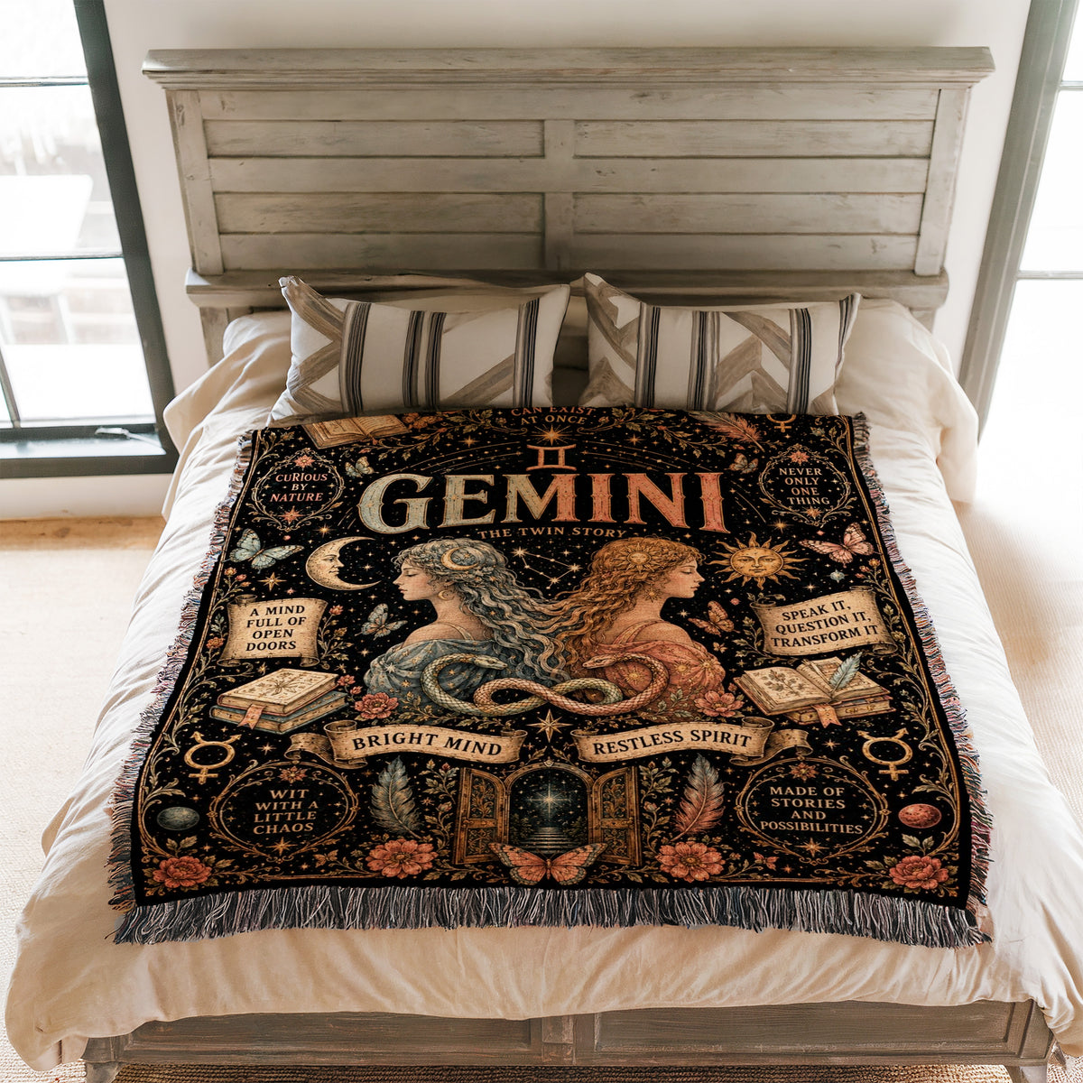 Gemini – The Twin Story Zodiac Blanket