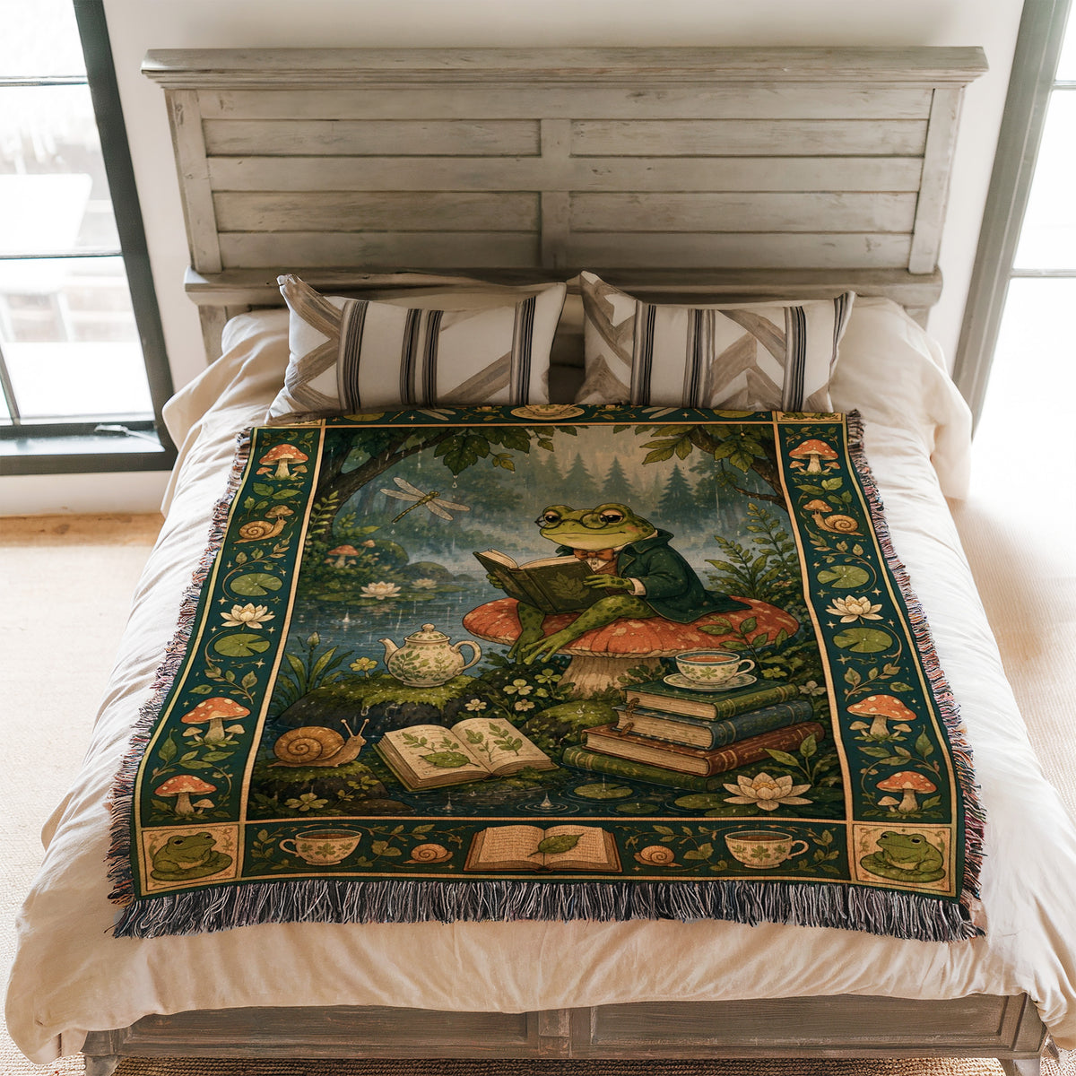 The Frog Scholar's Pond Blanket