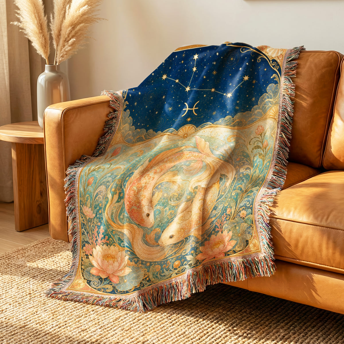 Pisces Twin Koi Blanket