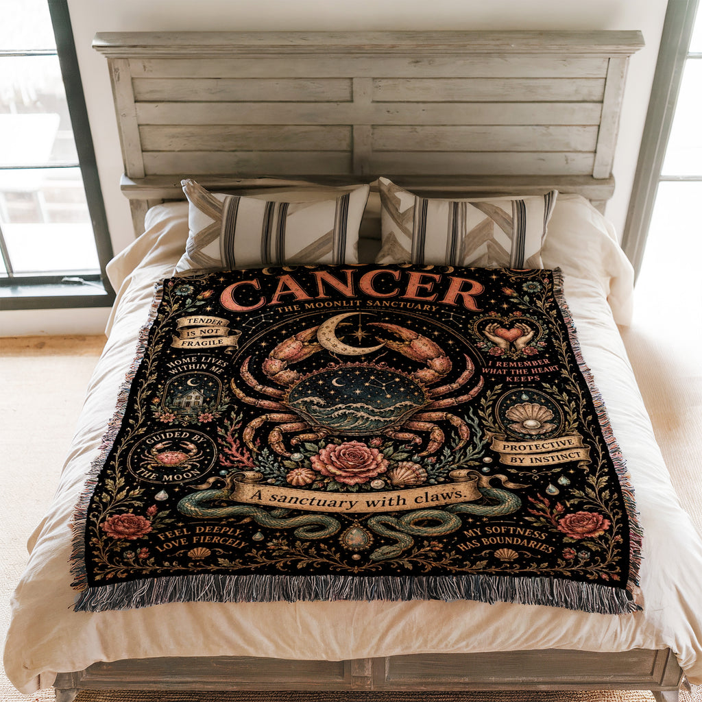 Cancer – The Moonlit Sanctuary Zodiac Blanket