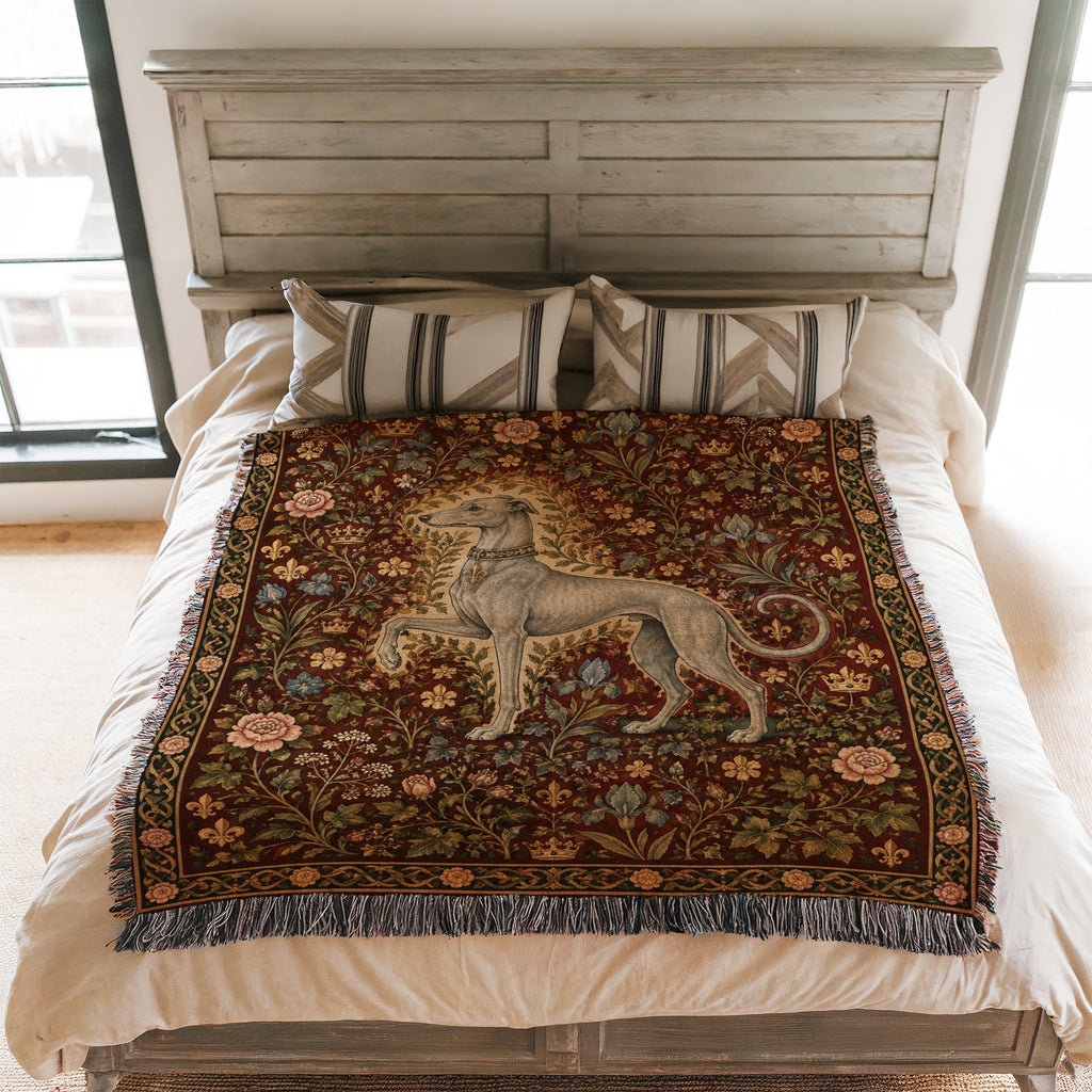The Greyhound of the Rose Court Blanket