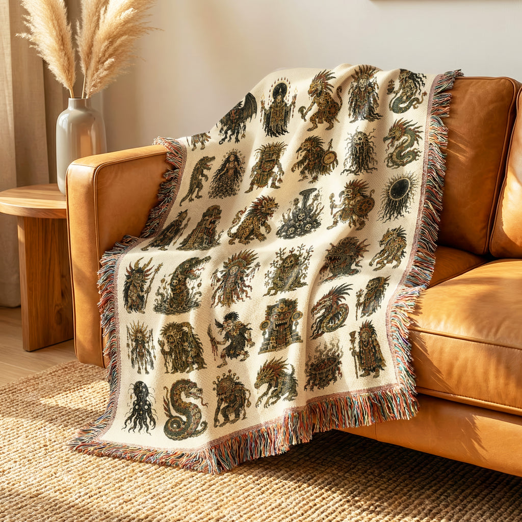 Sun Temple Mythic Bestiary Blanket