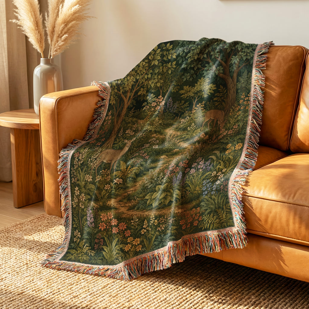 Deer Path Through the Grove Blanket