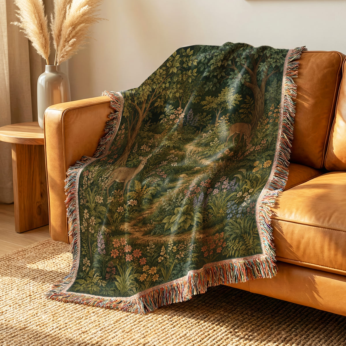 Deer Path Through the Grove Blanket