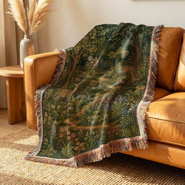 Deer Path Through the Grove Blanket