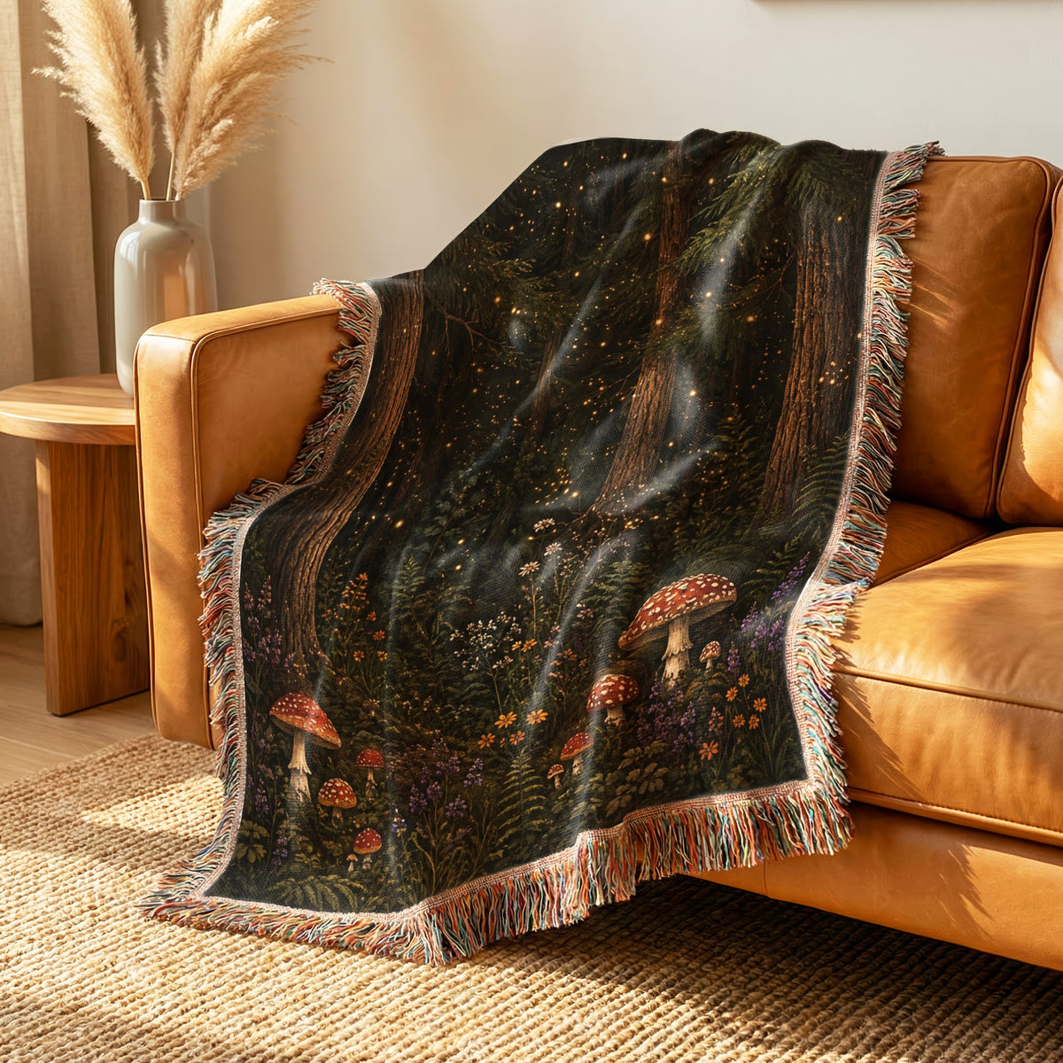 Fireflies & Toadstools Blanket