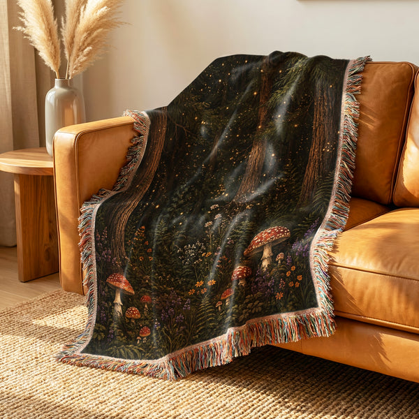 Fireflies & Toadstools Blanket