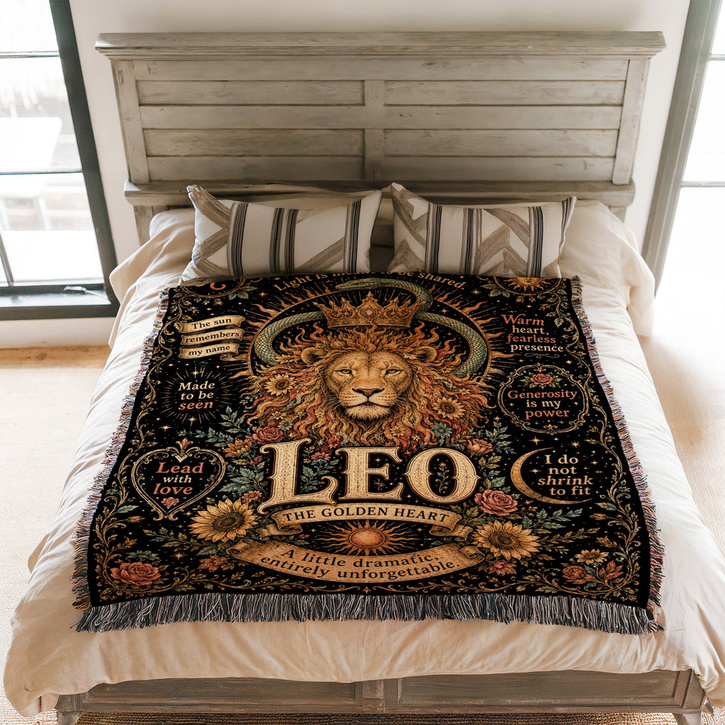 Leo – The Golden Heart Zodiac Blanket