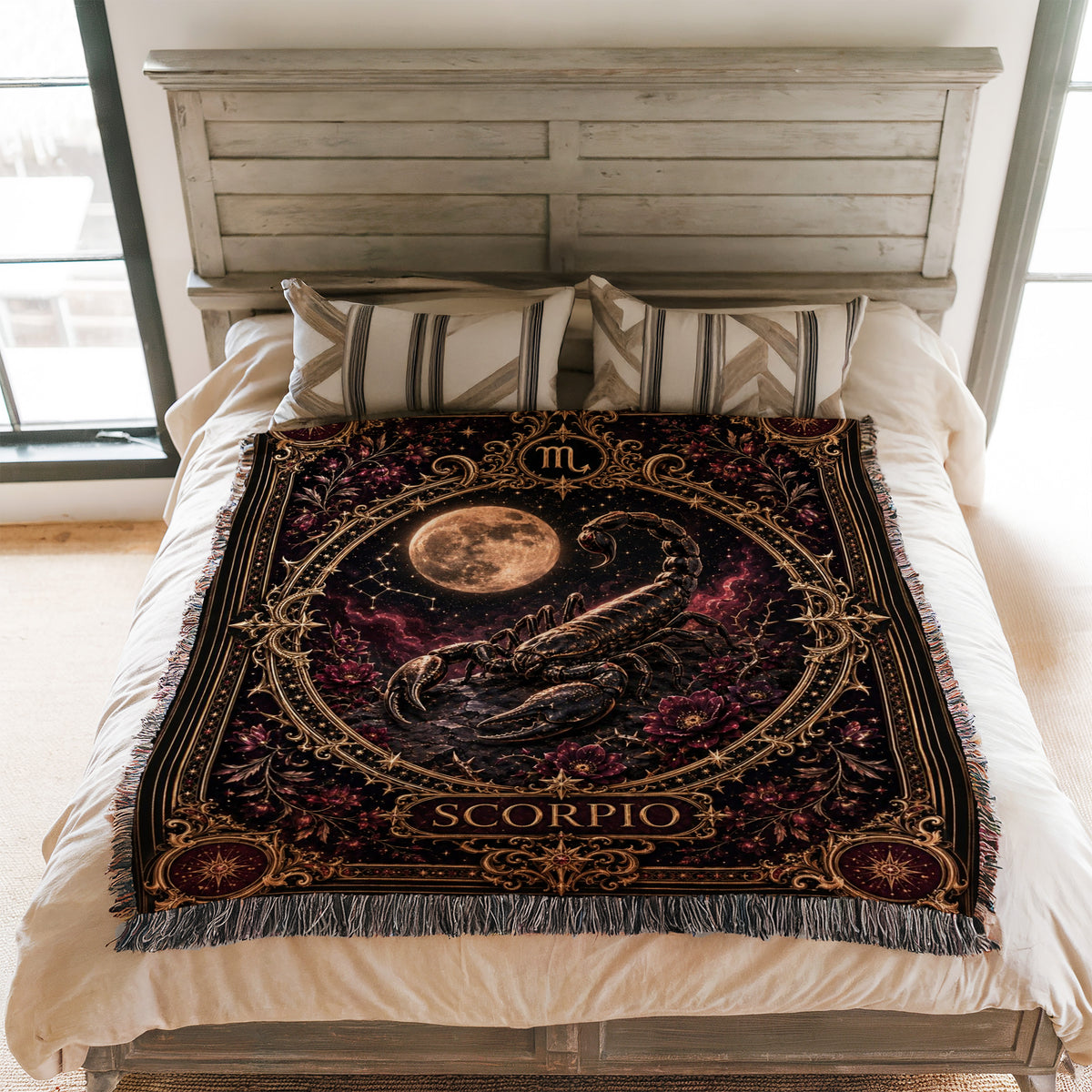 Scorpio Midnight Scorpion Zodiac Blanket