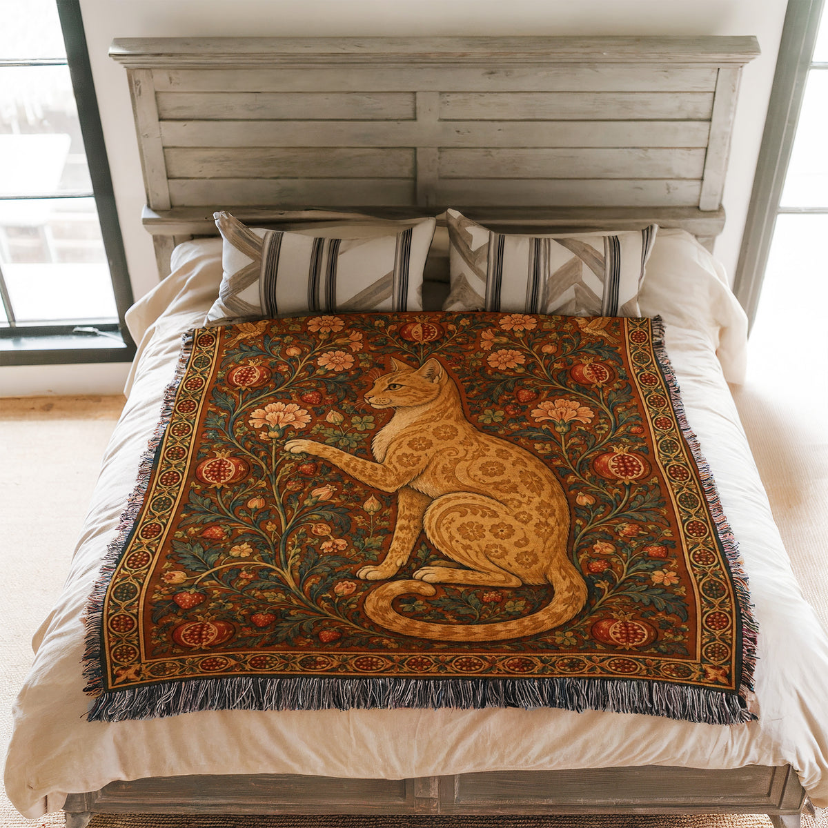 The Pomegranate Cat Blanket