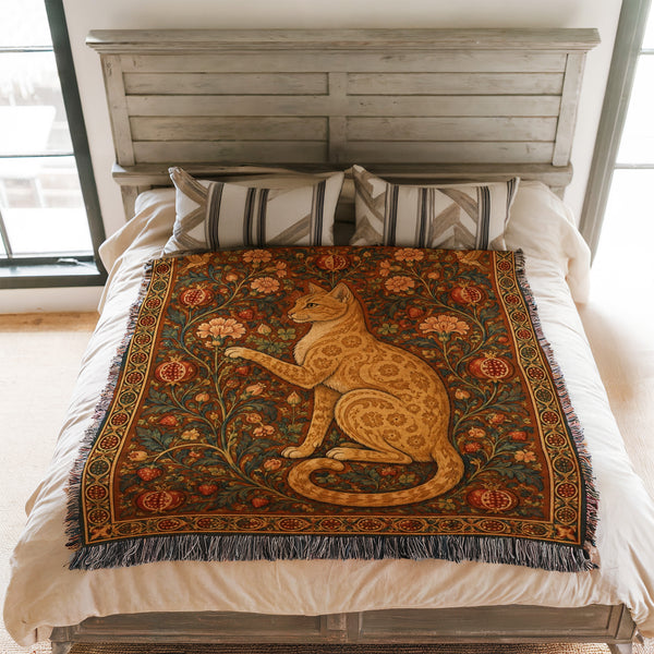 The Pomegranate Cat Blanket