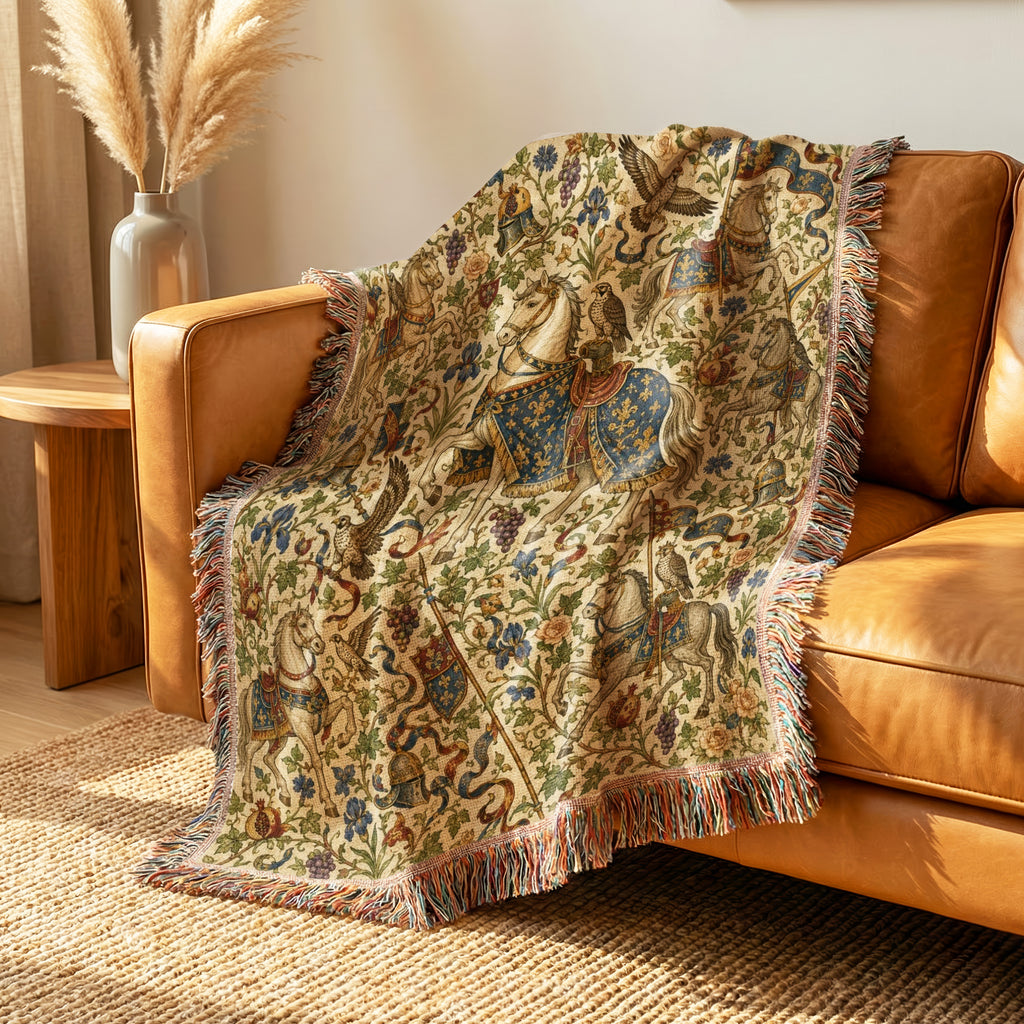 The Heraldic Horse Garden Blanket