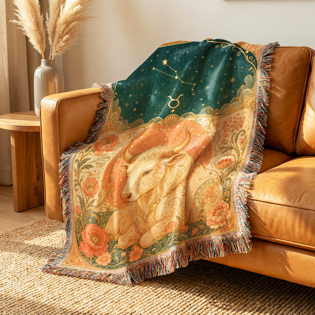 Taurus Floral Bull Blanket