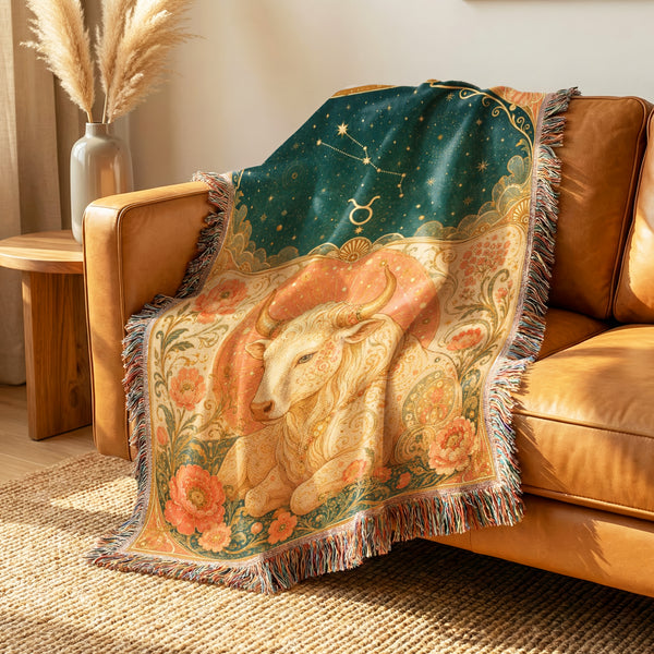 Taurus Floral Bull Blanket