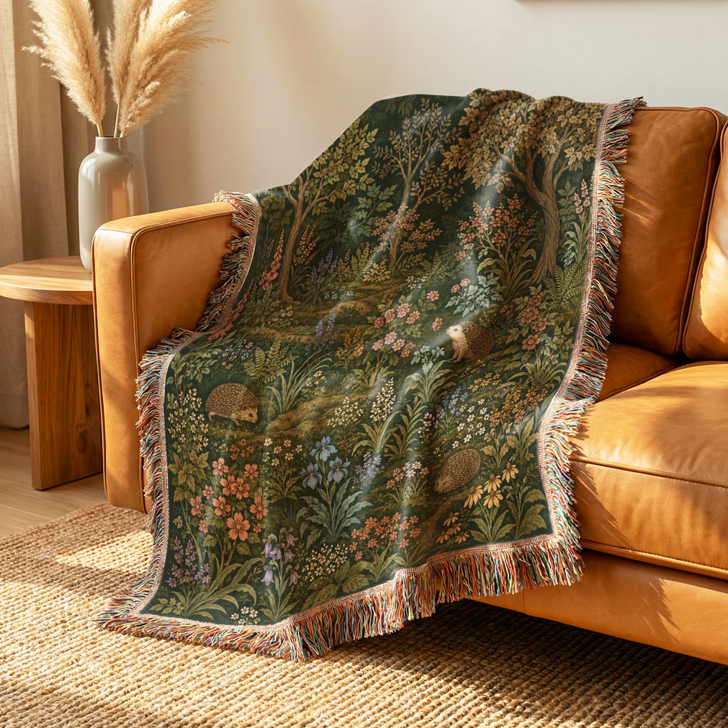 Hedgehogs in the Wildflower Wood Blanket