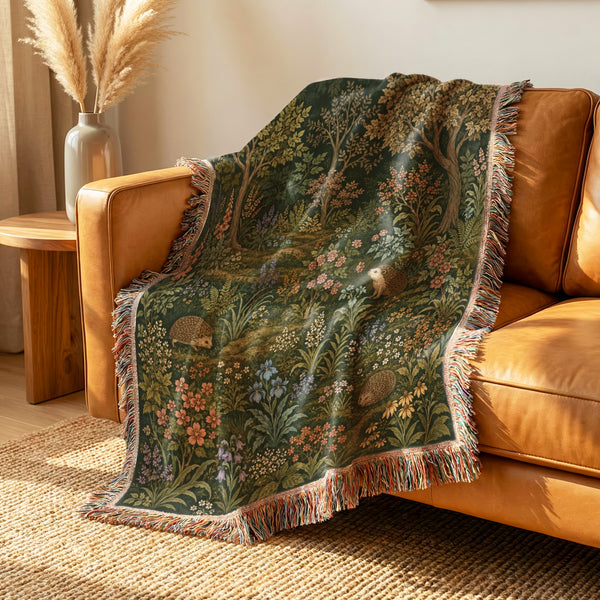 Hedgehogs in the Wildflower Wood Blanket