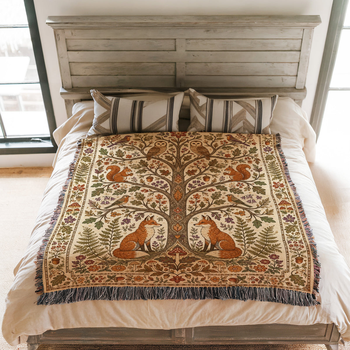 Woodland Tree of Life Blanket
