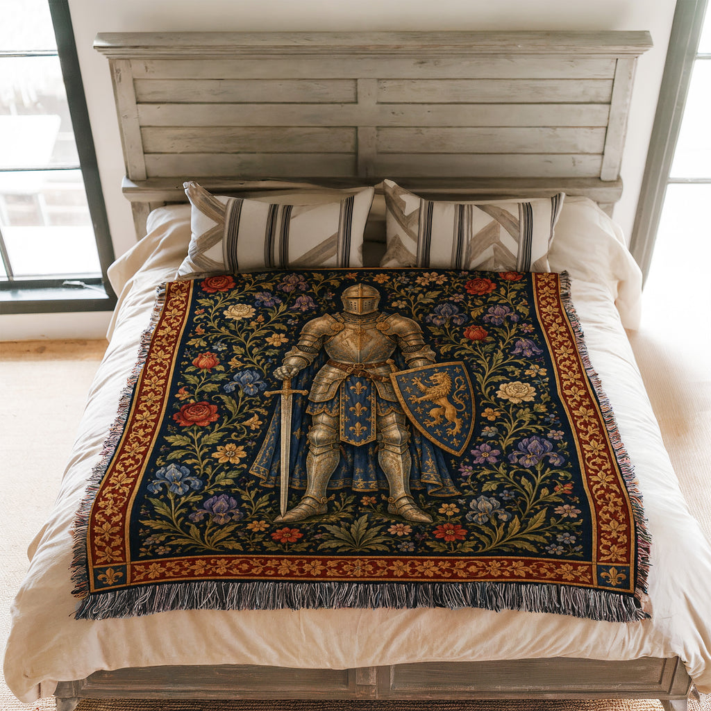The Fleur-de-Lis Knight Blanket