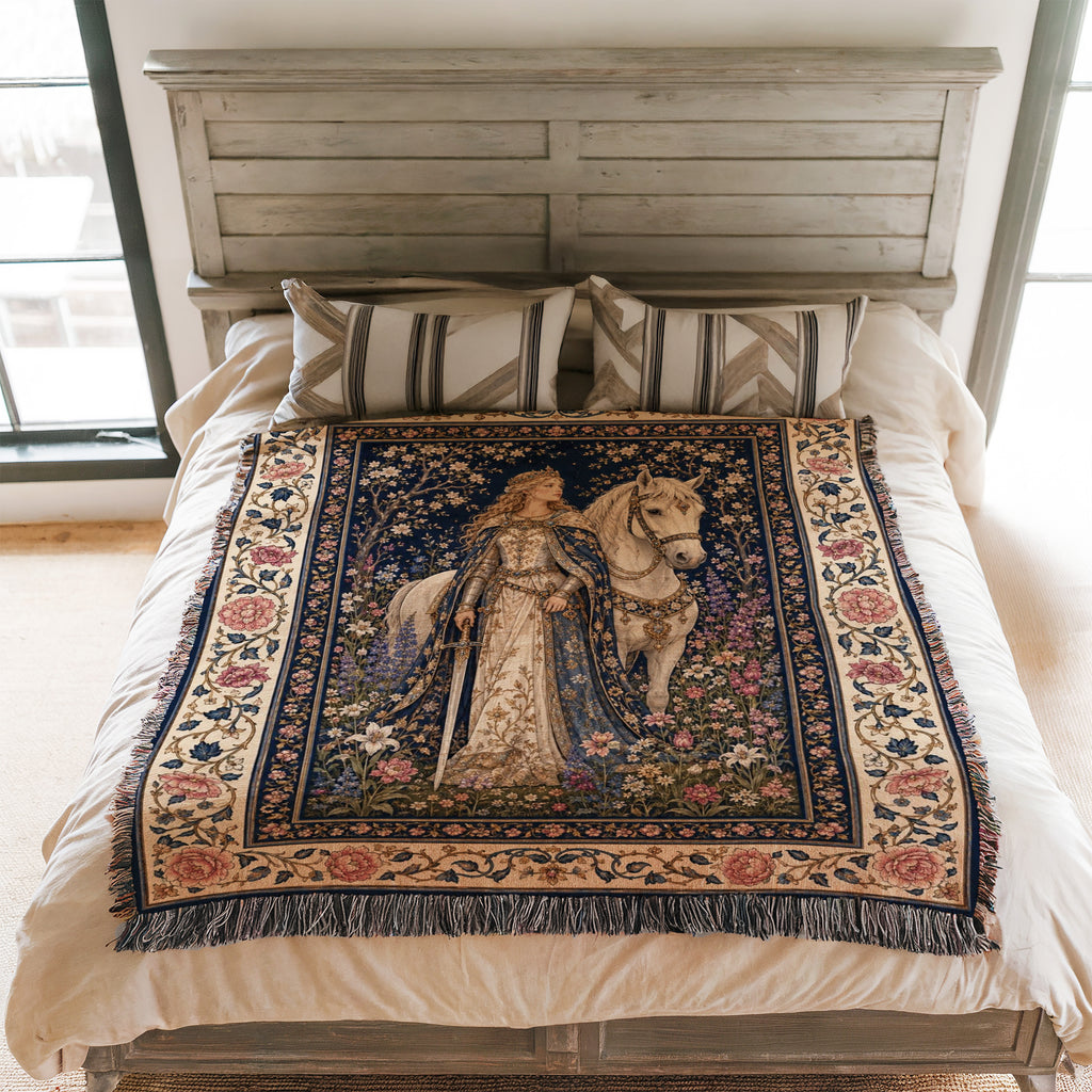 The Rose Court Lady Blanket