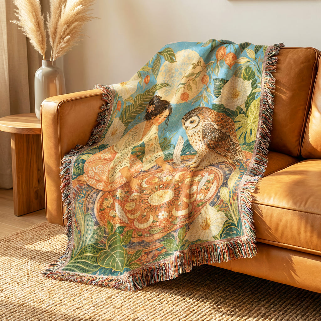 Owl Tea Garden Blanket