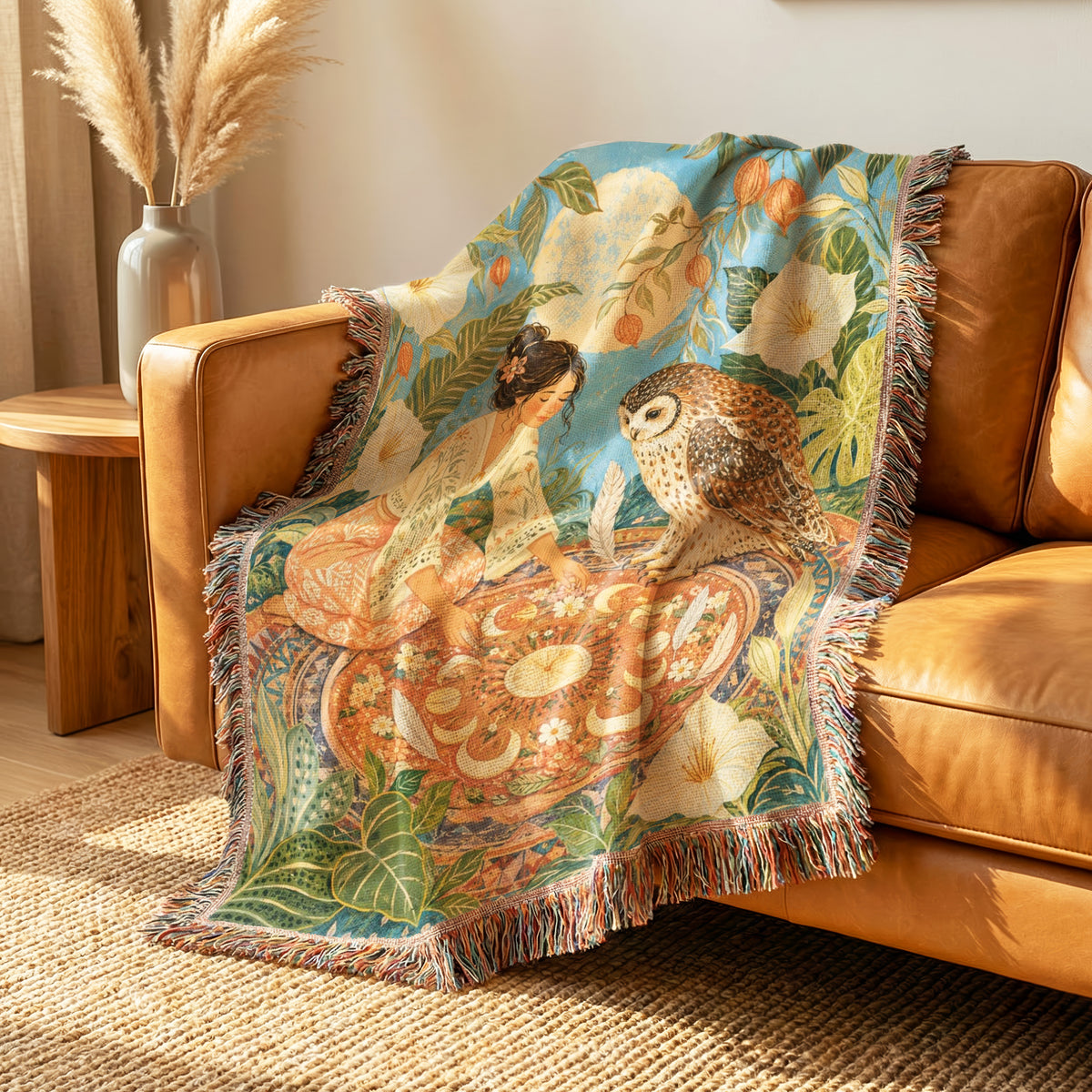 Owl Tea Garden Blanket