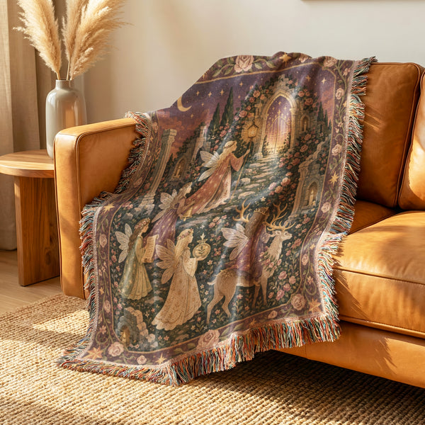 Rose Ruins Fairy Procession Blanket
