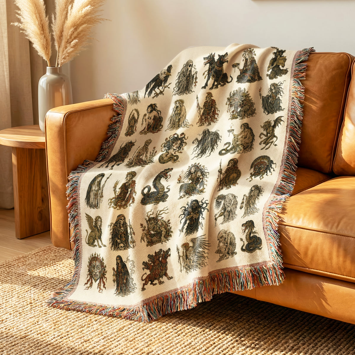 Wandering Spirits Bestiary Blanket