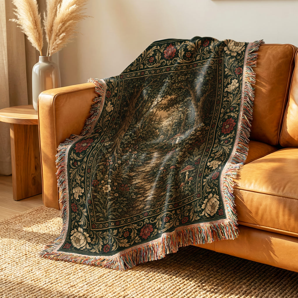 The Hidden Toadstool Path Blanket