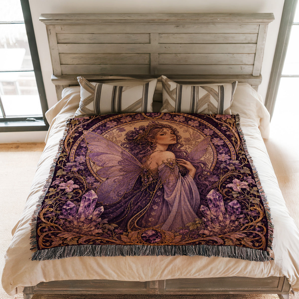 Amethyst Art Nouveau Fairy Blanket