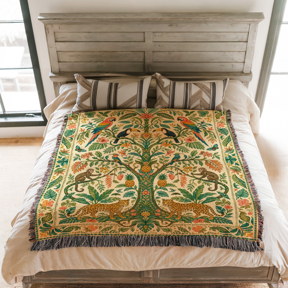 Tropical Tree of Life Blanket