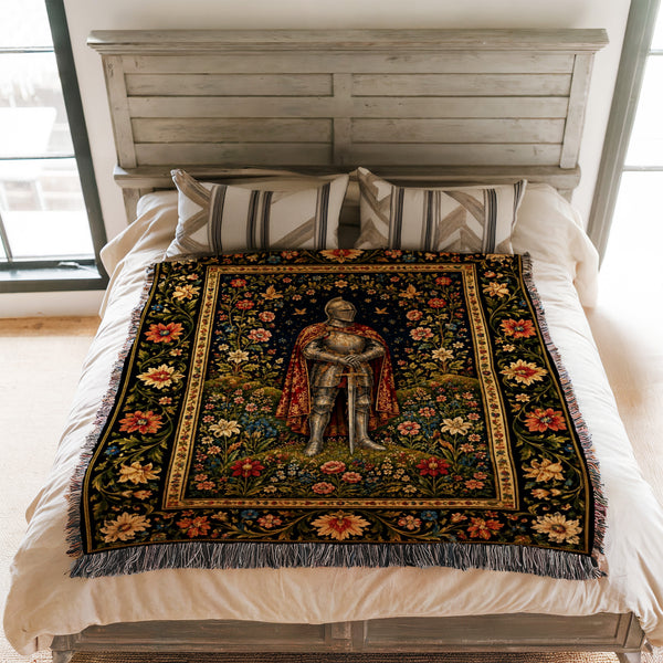 The Knight of the Flowered Vale Blanket