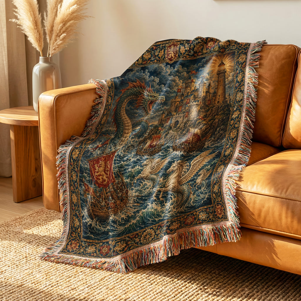 The Sea Dragon Siege Blanket