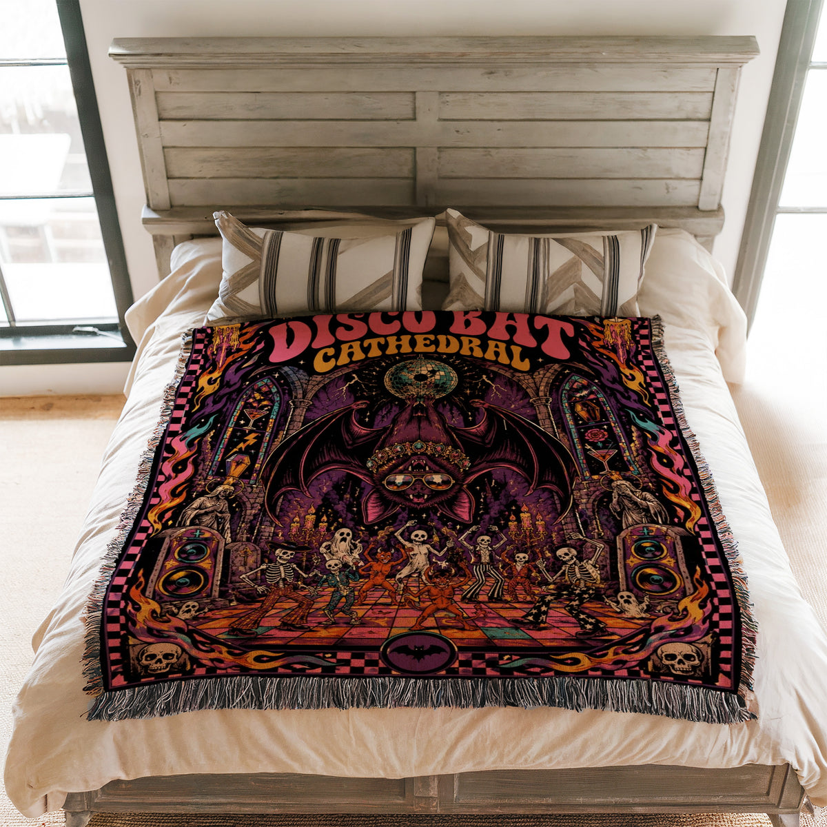 Disco Bat Cathedral Blanket